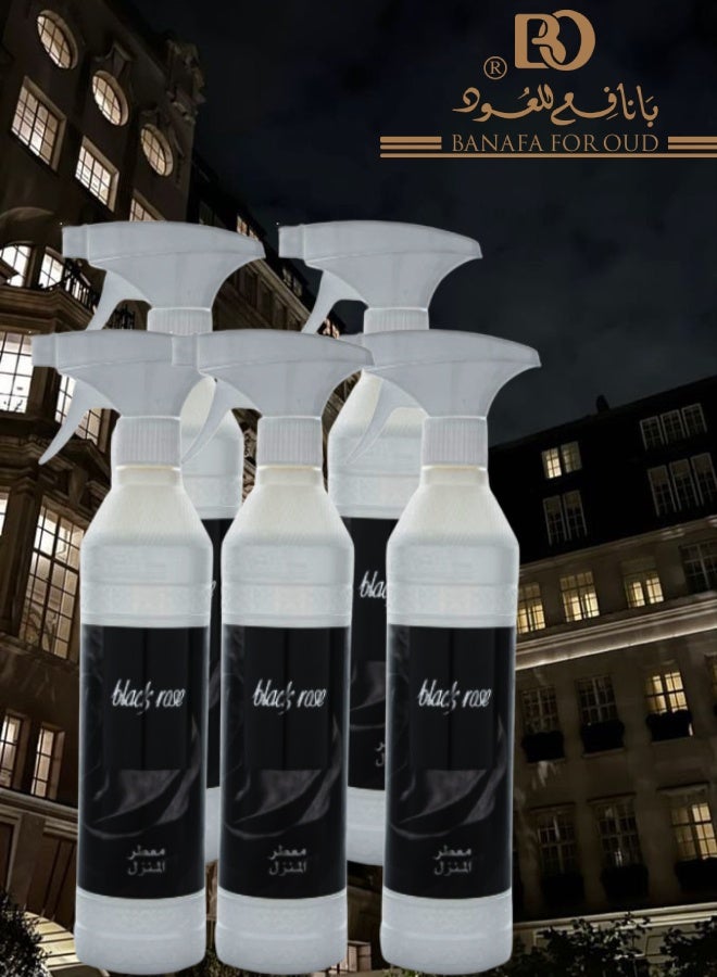 بانافع 5 قطع معطر منزل بلاك روز 500مل - Image 1