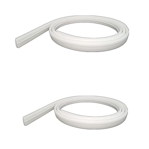 ZRNIDIYR RV Roof Vent Seal 110" RV Seal Replacement for Roof Vents Roof Vent Lid Replacement Gasket (1-ROLL white) - Image 1