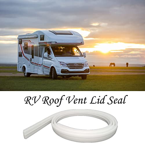 ZRNIDIYR RV Roof Vent Seal 110" RV Seal Replacement for Roof Vents Roof Vent Lid Replacement Gasket (1-ROLL white) - Image 3