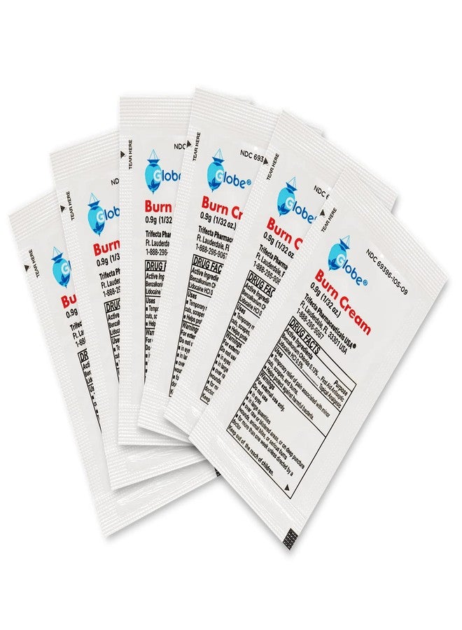 Globe First Aid Burn Cream 0.9g Packets, (Box of 144) Advanced First Aid Cream for Temporary Relief of Minor Burns, Cuts, and Scrapes - Image 4