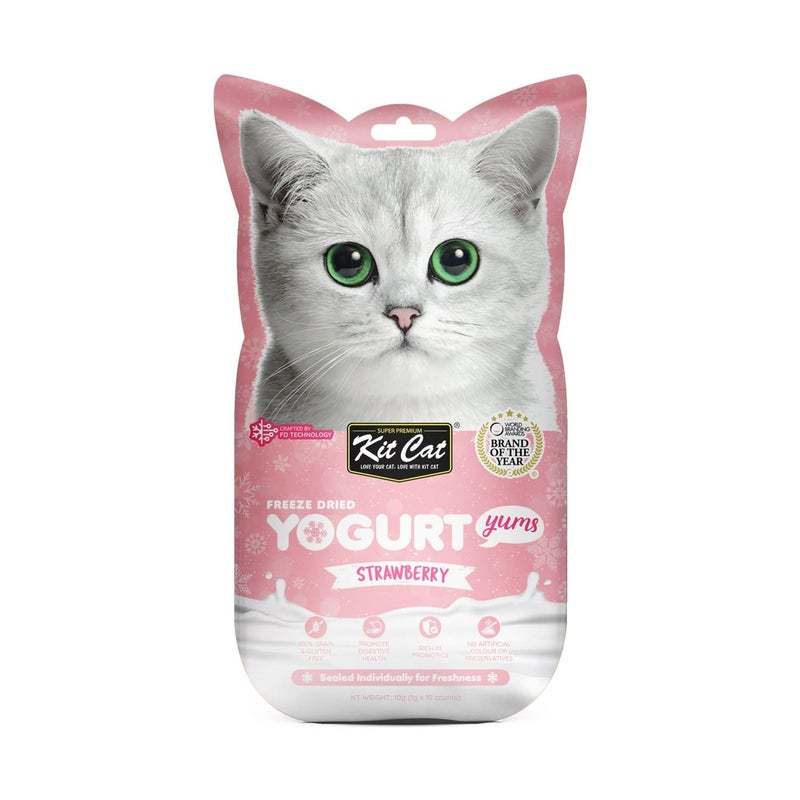 Kit Cat 2 pcs-Kit Cat Freeze Dried Yogurt Yums – Strawberry - Image 2