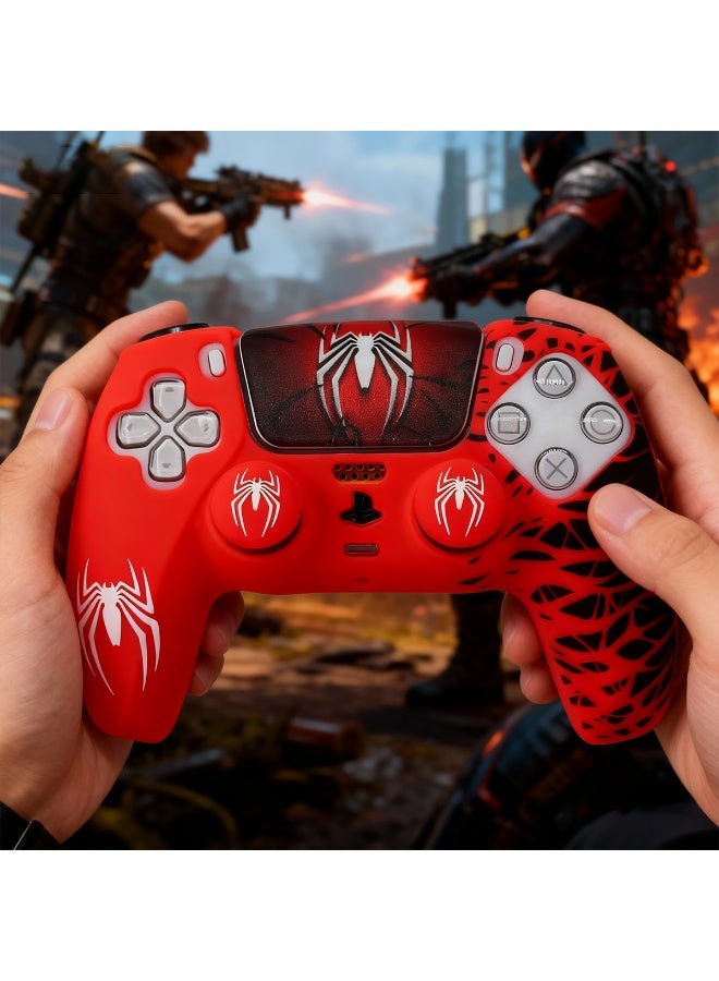 ملحقات غلاف السيليكون لمقابض وحدة التحكم اللاسلكية PS5 مع غطاء حماية سيليكون ناعم للغاية ومريح للوحة الألعاب لوحدة التحكم اللاسلكية PS5 - Image 4