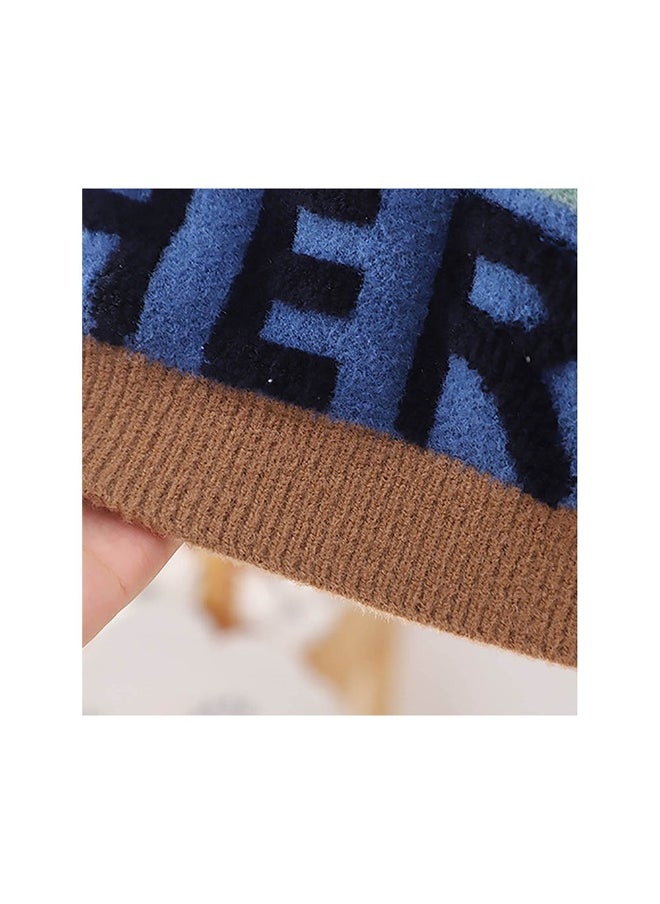 LITTLE SURPRISE BOX - Brown No 1 Hero themed Knitted Warmer Cardigan Sweater for Kids - Image 1