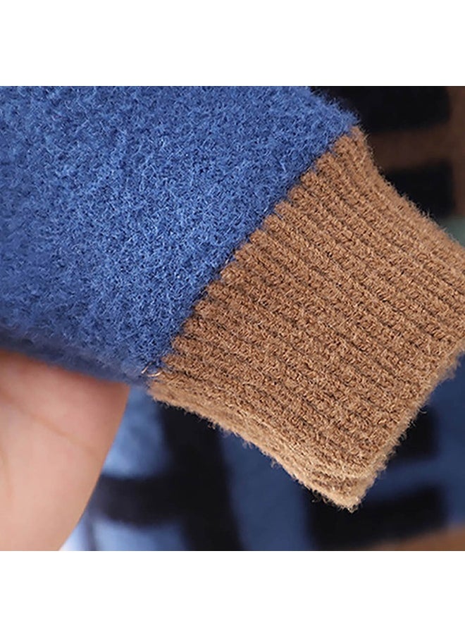 LITTLE SURPRISE BOX - Brown No 1 Hero themed Knitted Warmer Cardigan Sweater for Kids - Image 1