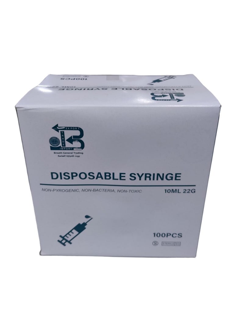 DISPOSABLE SYRINGE 10ML (DIS-4) (PACK OF 100PCS)