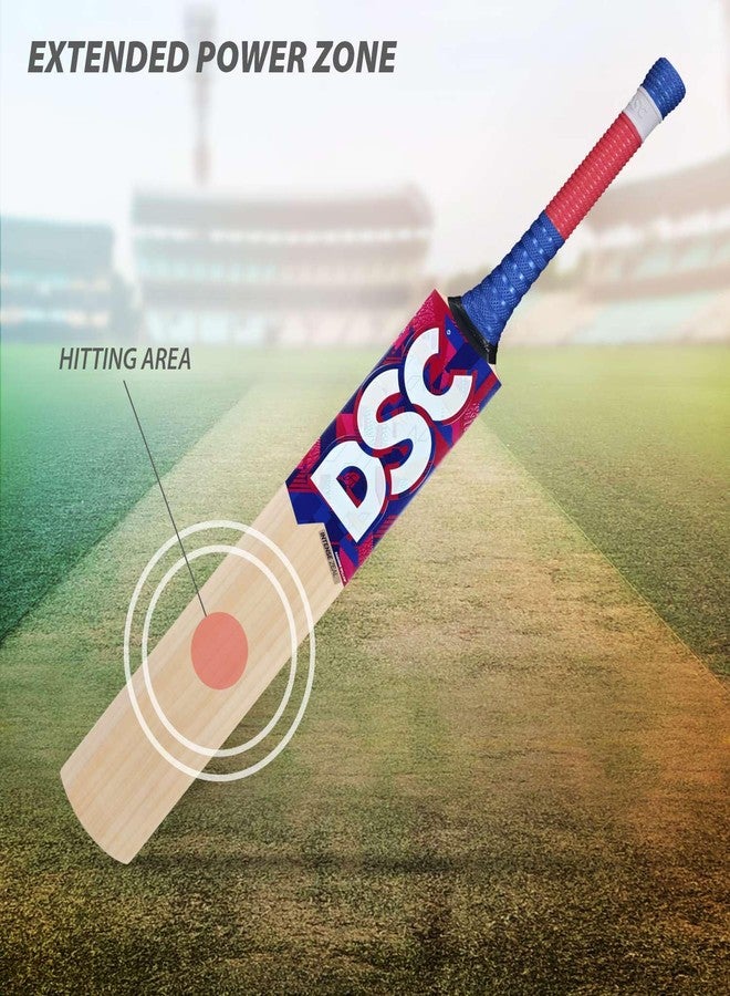 DSC Intense Zeal Kashmir Willow Cricket Bat ( Size: 4, Ball_ type : Leather Ball, Playing Style : All-Round ) (1500112) - Image 2