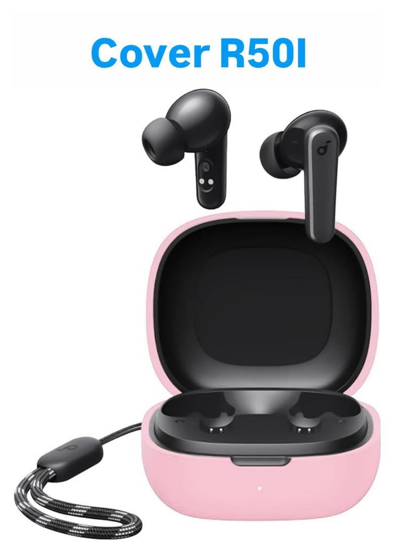 حافظة سيليكون لسماعه انكر R50I - بينك - Image 1