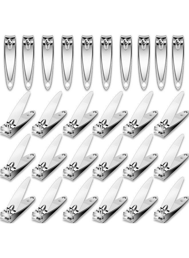 Mudder 28 Pieces Fingernail Nail Clippers Bulk Thick Stainless Steel Toe Nail Clippers Nail Cutter Set Portable Sturdy Nail Clippers For Men And Women  - Image 2