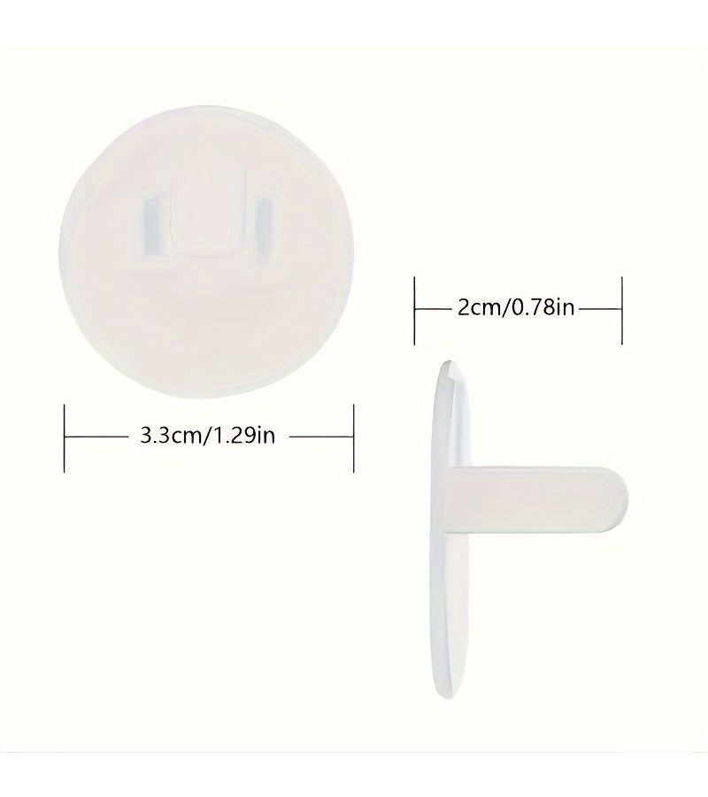 32pcs American Standard Socket Plug Covers Transparent Electrical Protector Safety Caps Safe Plug Protectors - Image 5