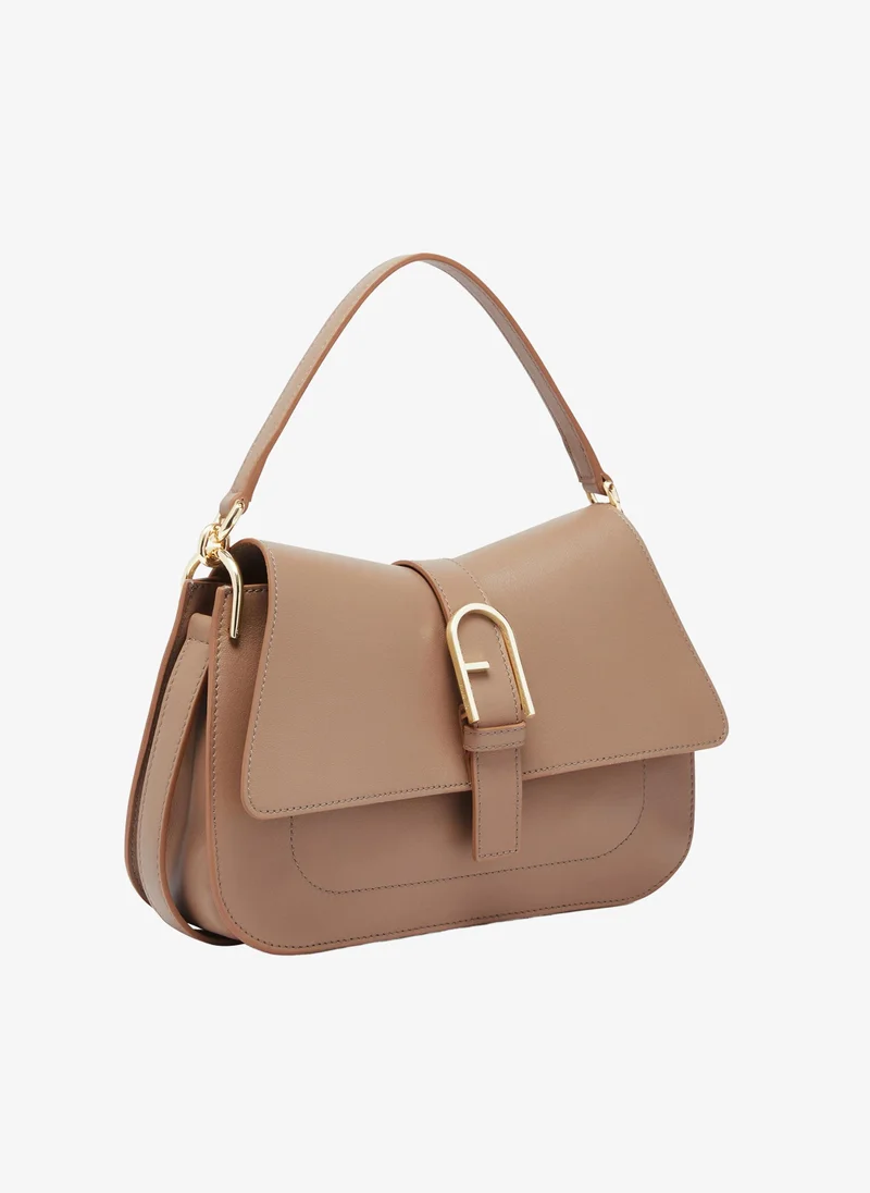 Furla Flow Top Handle Greige Medium