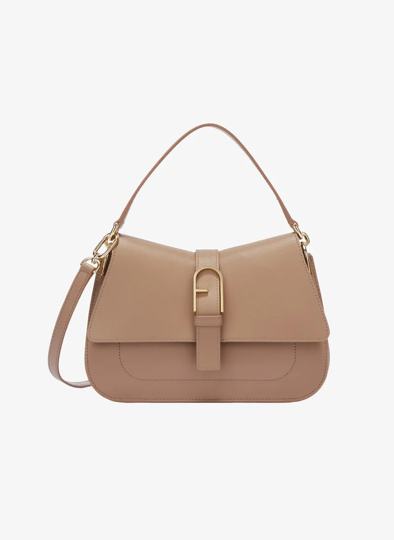 Furla Flow Top Handle Greige Medium