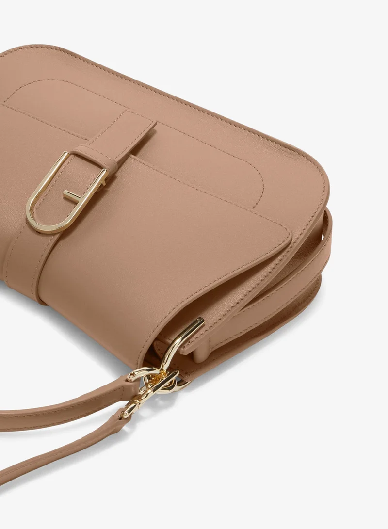 Furla Brown Flow Top Handle Greige Medium for Women | Best Price UAE