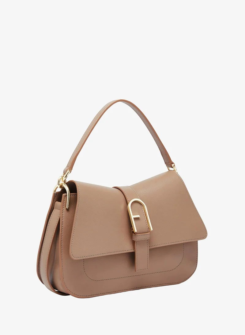 Furla Flow Top Handle Greige Medium