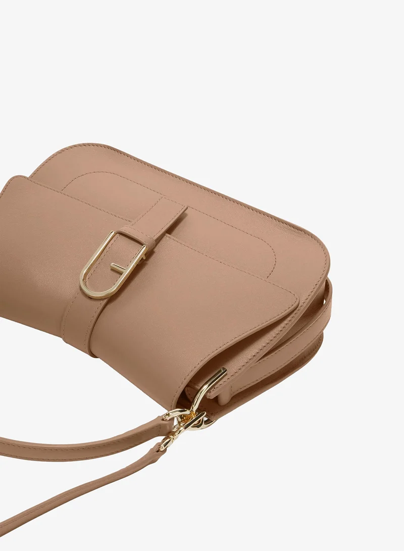 Furla Brown Flow Top Handle Greige Medium for Women | Best Price UAE