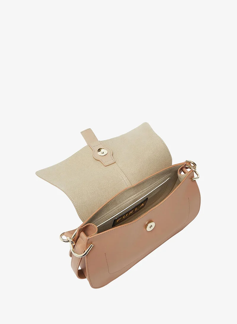 Furla Brown Flow Top Handle Greige Medium for Women | Best Price UAE