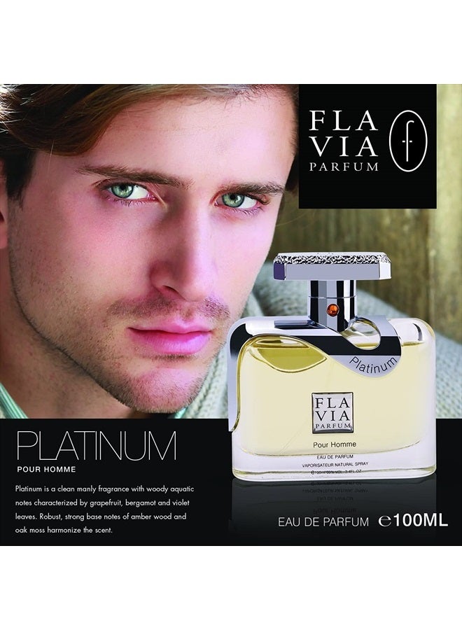 FLAVIA Platinum Pour Homme EDP 3.4 fl oz - Image 3