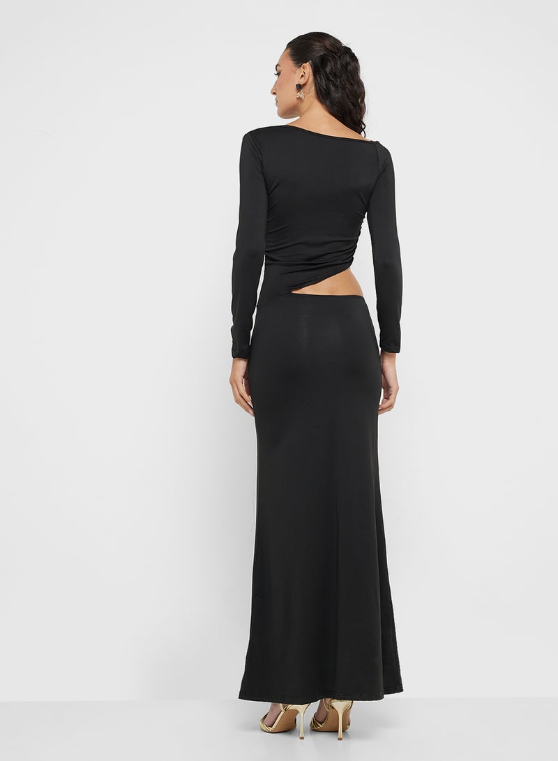 جينجر فستان ماكسي بقصات مميزة - Image 2