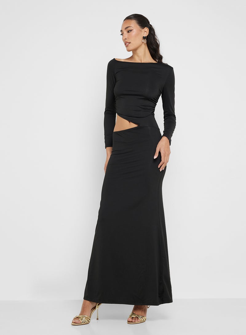 جينجر فستان ماكسي بقصات مميزة - Image 4