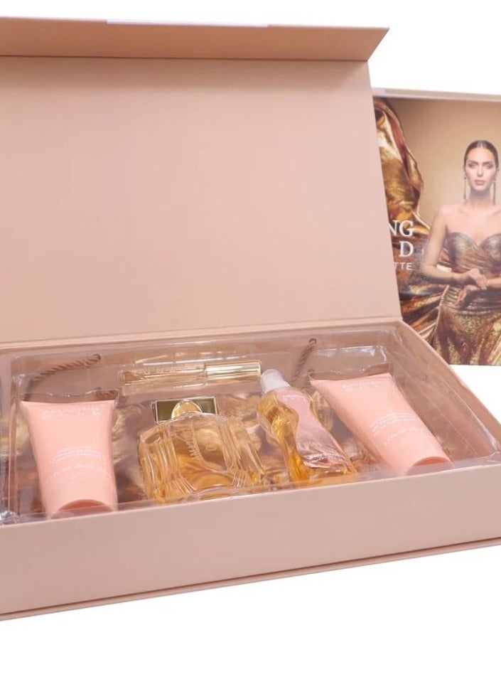 Gold perfume package of 4 pieces