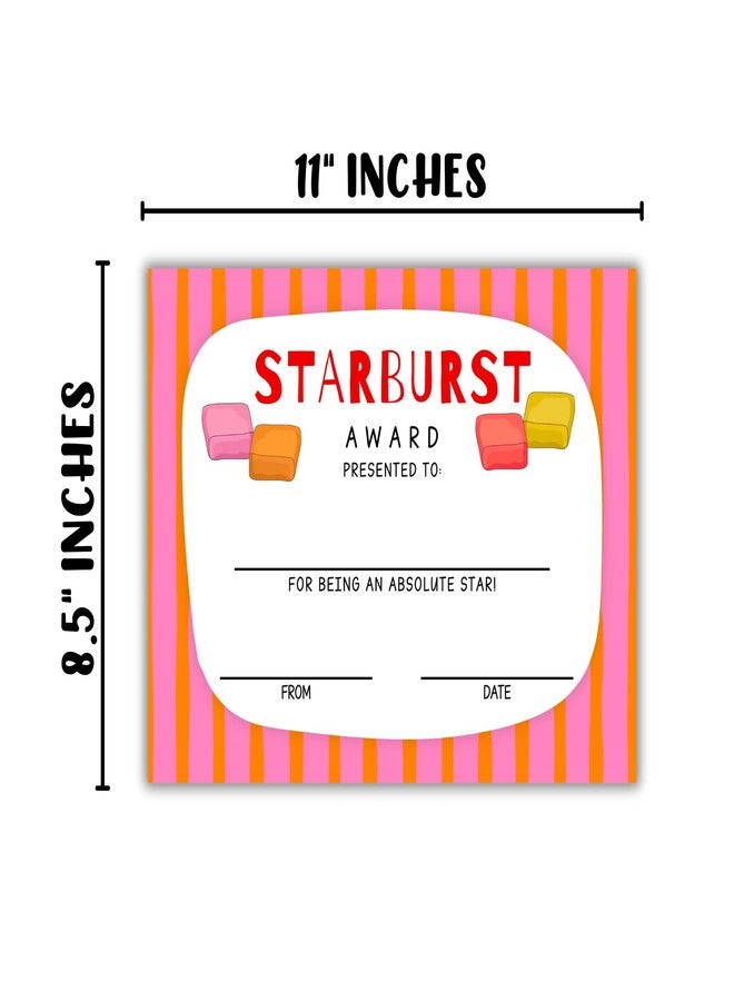 Lashicorn Candy Bar Classroom Awards Superlatives Certificates 25pk 8.5x11” Different Designs End of Year Most Likely to Best at Teacher for Students - Image 4