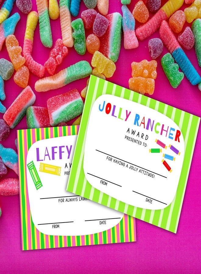 Lashicorn Candy Bar Classroom Awards Superlatives Certificates 25pk 8.5x11” Different Designs End of Year Most Likely to Best at Teacher for Students - Image 5