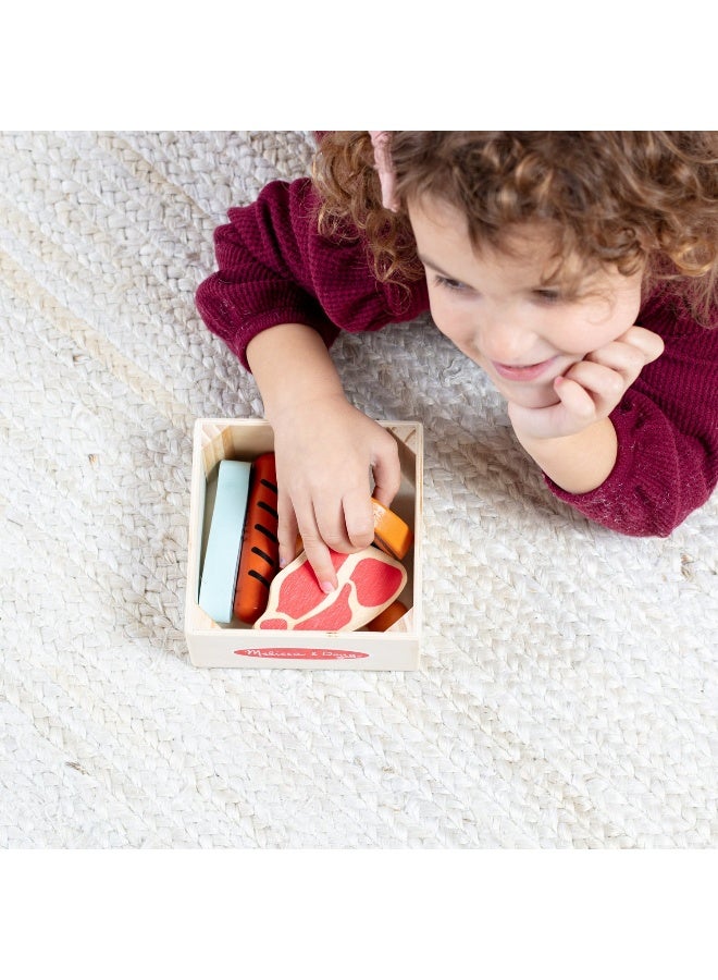 Melissa & Doug مجموعة ألعاب الطعام الخشبية من ميليسا ودوج - البروتين - Image 1