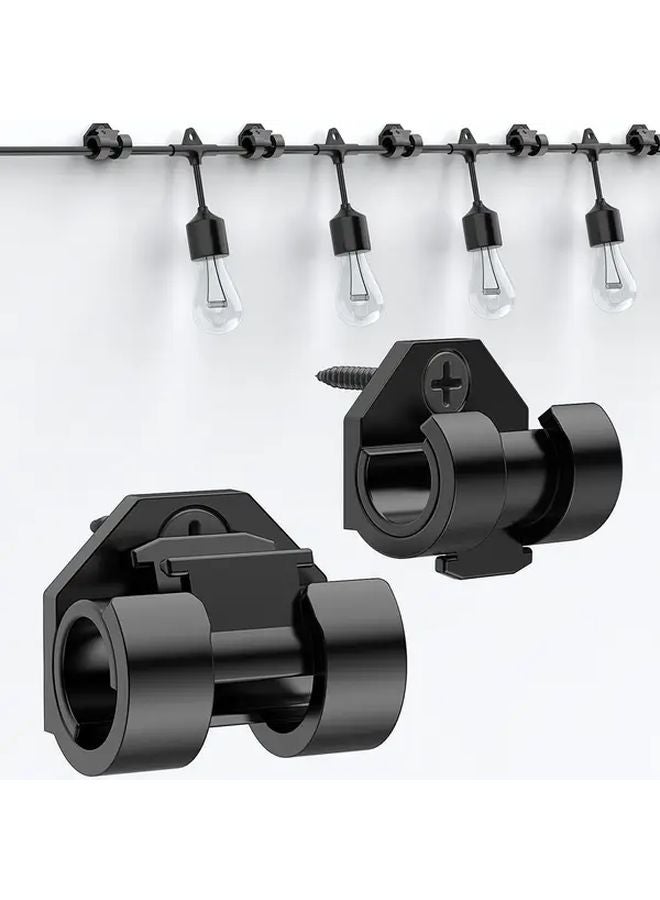 مشابك وخطاطيف إضاءة خارجية مقاومة للطقس 20 قطعة لأضواء عيد الميلاد المعلقة وكابلات الإضاءة السحرية - Image 3