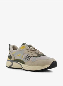 SJ Men's Textured Sneakers with Lace-Up Closure  - Image 1