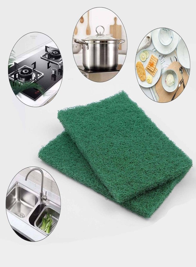 Homecure Heavy Duty Scrubber Sponge Pad Dual Side | Absorbent Foam for Oil & Grease Removal Reusable Dishwashing Sponge for Home & Kitchen Cleaning (4, Scrubber-Green Pad) - Image 5