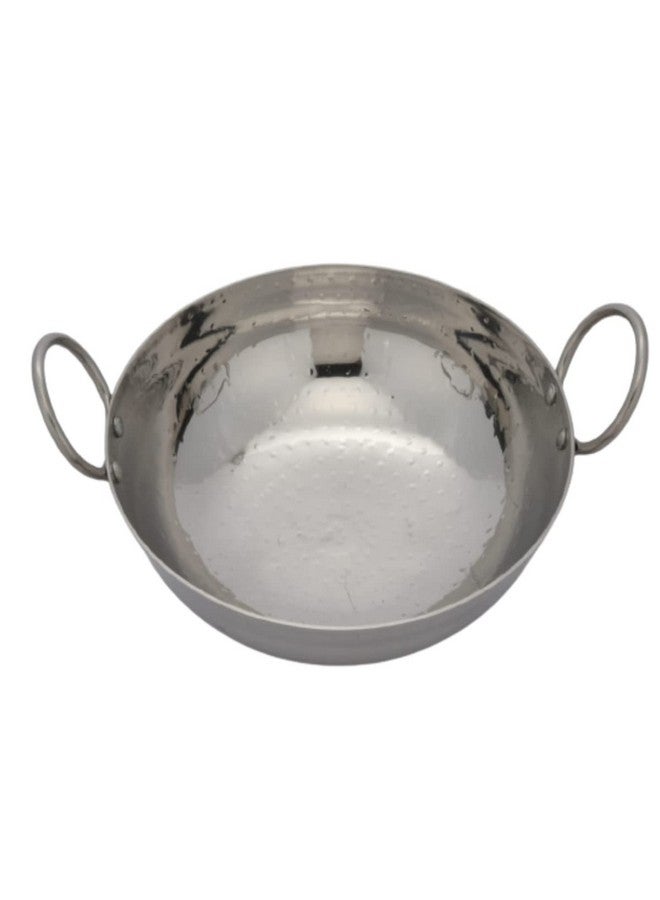 KC Sandwich Bottom Heavy Guage Stainless Steel Hammered Kadhai Cookware(2500 ML) - Image 4