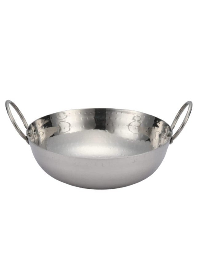 KC Sandwich Bottom Heavy Guage Stainless Steel Hammered Kadhai Cookware(2500 ML) - Image 3