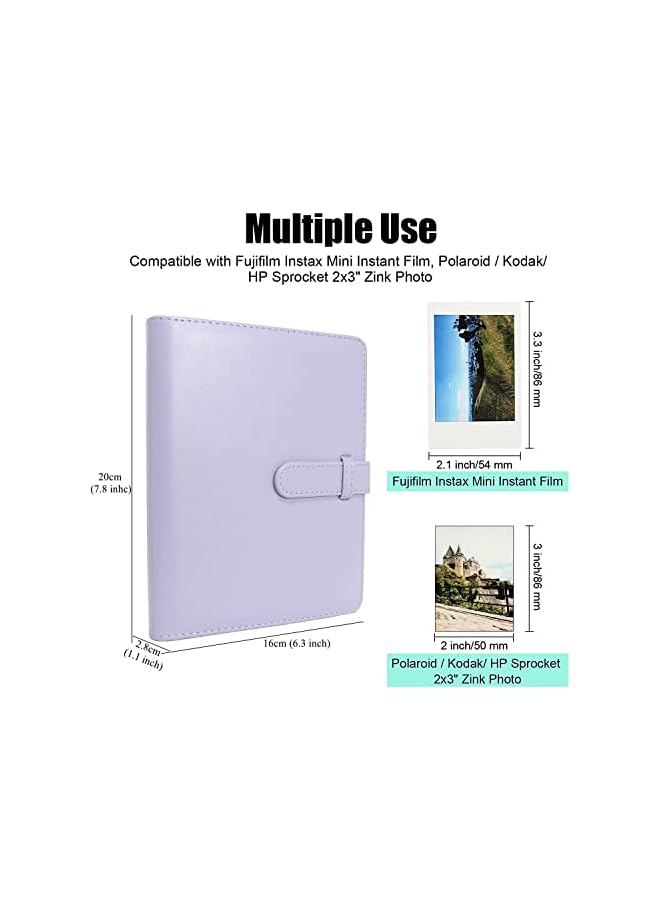 The Bros Pockets Photo Album for Fujifilm Instax Mini 11 90 70 9 8+ 8 LiPlay, Polaroid Snap SnapTouch PIC-300 Z2300, KODAK Smile Printomatic Instant Camera - Image 3