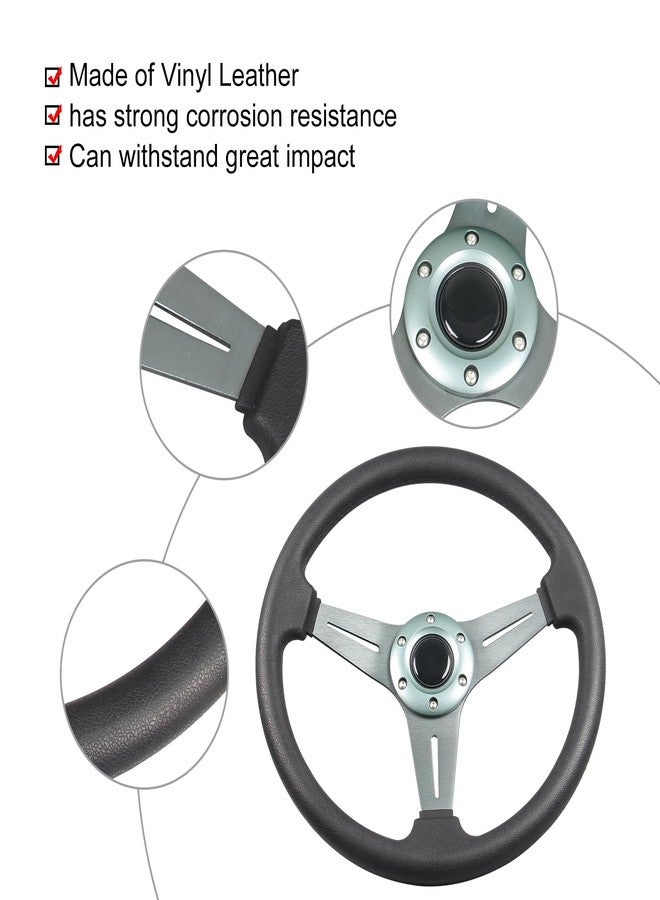 YEHICY 350mm/13.8”Sport Steering Wheel Aluminum Alloy Titanium Spokes Drift Simulation Racing Game Steering Wheel Universal - Image 5