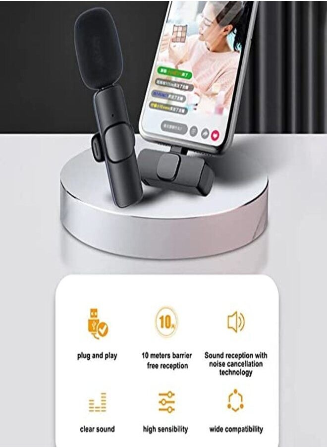 K9 iphone Wireless  Microphone Studio Gaming For  Mic Live Broadcast