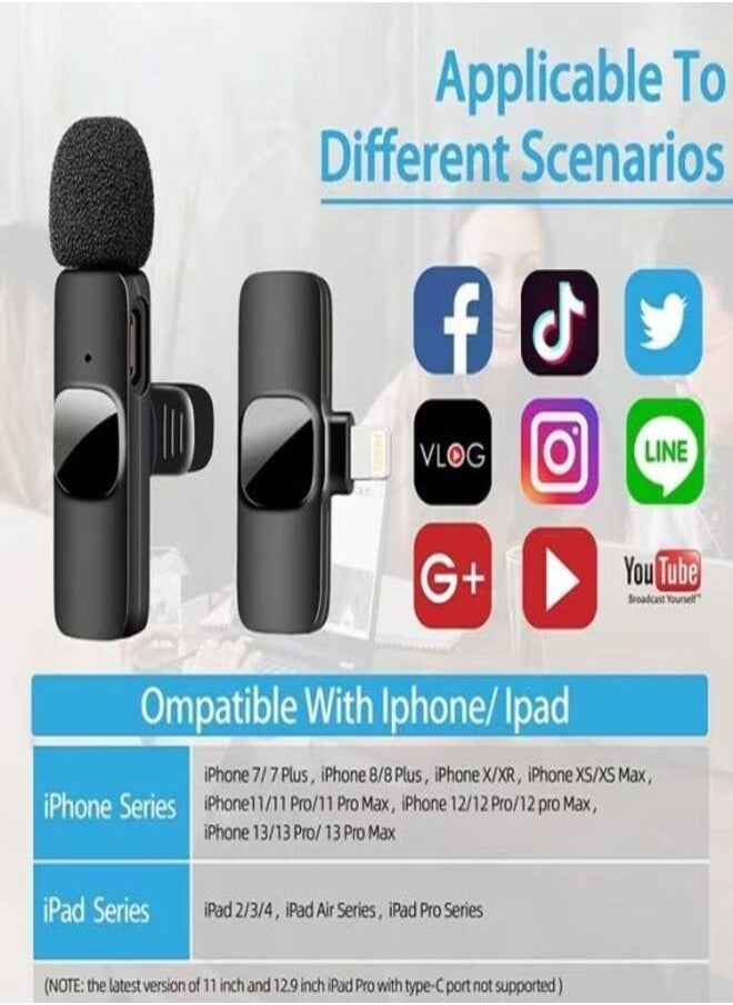 K9 iphone Wireless  Microphone Studio Gaming For  Mic Live Broadcast
