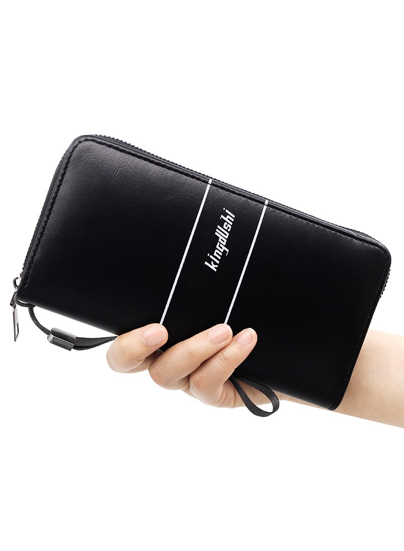 Kingdushi Men's Large Capacity Long Wallet Handbag 20*10*3CM - Image 2