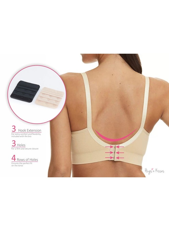 HUGS'N KISSES Hands-Free, Comfortable, Adjustable Bra For Breastfeeding Pumps For Women  - Image 4