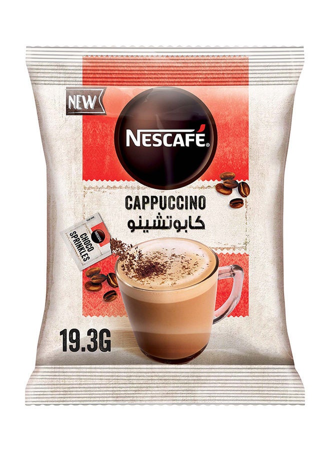 Nescafe Cappuccino Foamy Coffee Mix With Chocolate Sprinkle 5 Sachets 19.3grams - Image 3