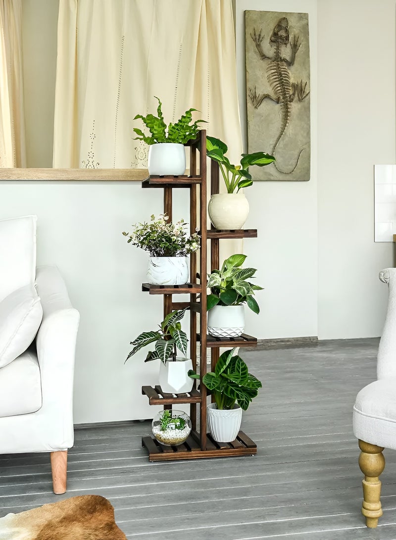 Reko 5-Tier Flower Stand, Bamboo Flowers Pots Stand Wooden Plant Stand Bonsai Display Storage Rack - Image 3