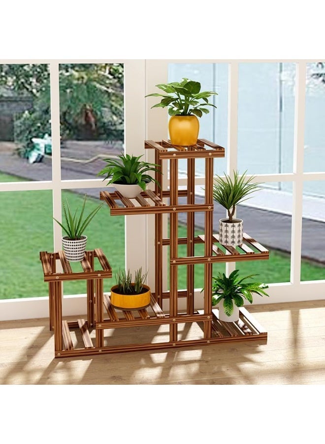 Reko Flower Stand, Bamboo Flowers Pots Stand Wooden Plant Stand Bonsai Display Storage Rack - Image 3