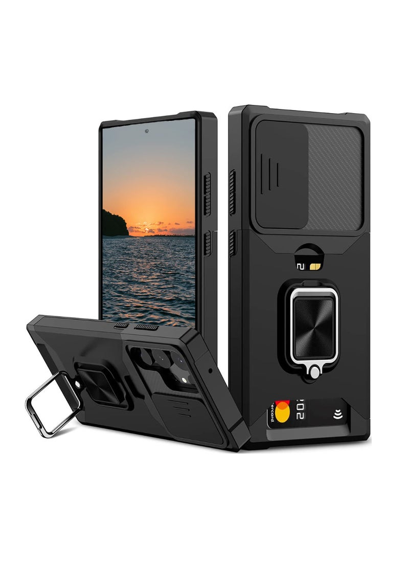 أنمي غطاء الحماية مع حامل البطاقة لسمسونج غالاكسي S22 Ultra  - Image 1