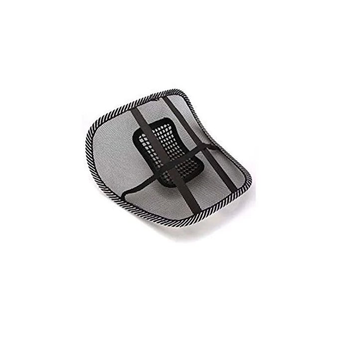 SIDDHI VINAYAK CREATION MESH VENTILATION BACK REST WITH LUMBAR SUPPORT MESH CUSHION PAD UNIVERSAL BACK LUMBAR SUPPORT CHAIRS FOR OFFICE CHAIR HOME CAR SEAT TO RELIEVE PAIN PACK OF 1
