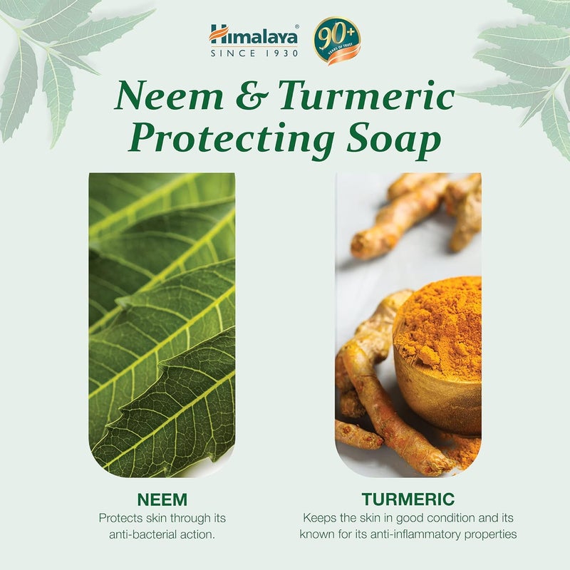 Himalaya Herbals Protecting Neem and Turmeric Soap 75gm - Image 3