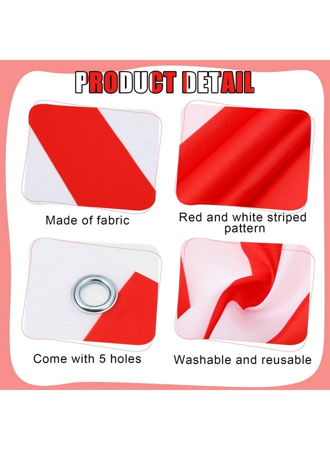 SmoothNovelty Carnival Tent Circus Theme Party Decorations White And Red Striped Circus Awning Decor 3D Awning Circus Tent Canopy For Mardi Gras Carnival Theme Party Decor, 9.84 X 78.74 Inch (3 Pcs) - Image 4