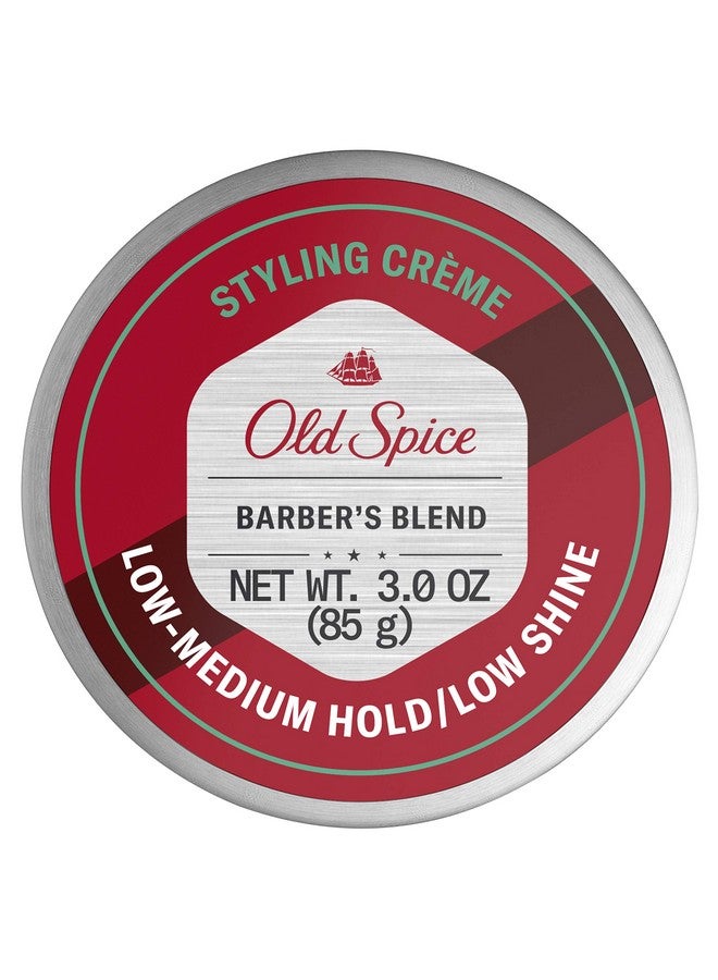 Old Spice Hair Styling Cream For Men Lowmedium Hold/Low Shine Barber'S Blend Infused With Aloe 3 Ounce - Image 1