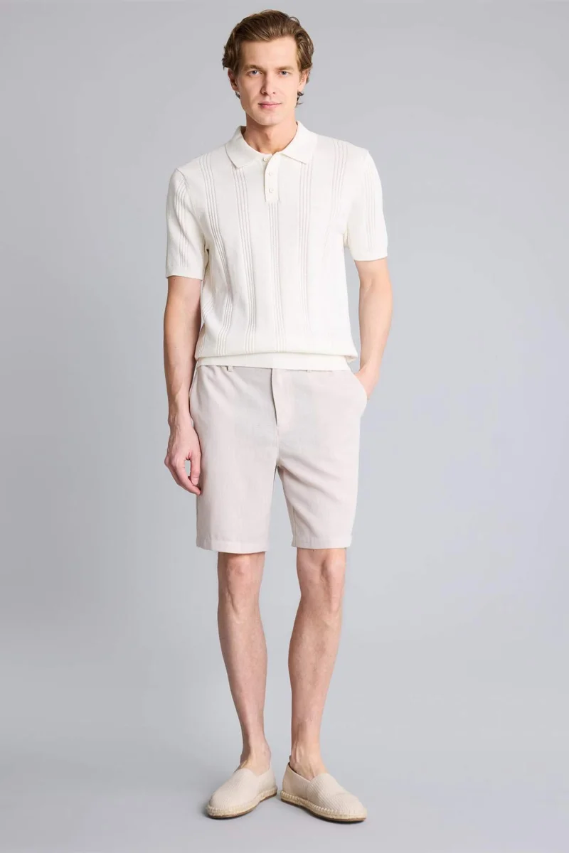 Defacto Standard Fit Knitwear Short Sleeve Polo T-Shirt