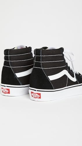 Vans UA Sk8 High Top Sneakers, Black/Black/White, 6.5 US Women/5 US Men - Image 5