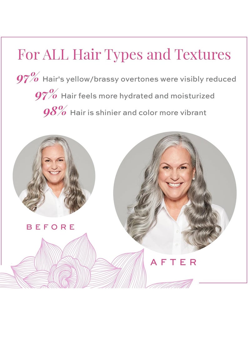 Maison 276 Pre-Shampoo, Shampoo and Conditioner for Silver, Gray & Blonde Hair, 3-Step System Tone-Correcting Shampoo, NOT a Purple Shampoo, Neutralizes Brassiness, Sulfate-Free, 3x 8oz Bottles - Image 3