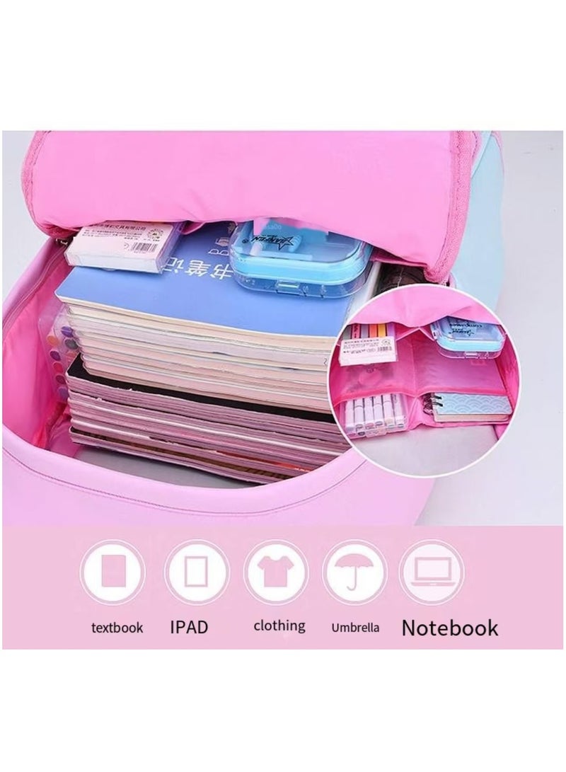 SIJINIAO SIJINIAO - Girls' Backpack, Student Backpack, Purple - Image 4