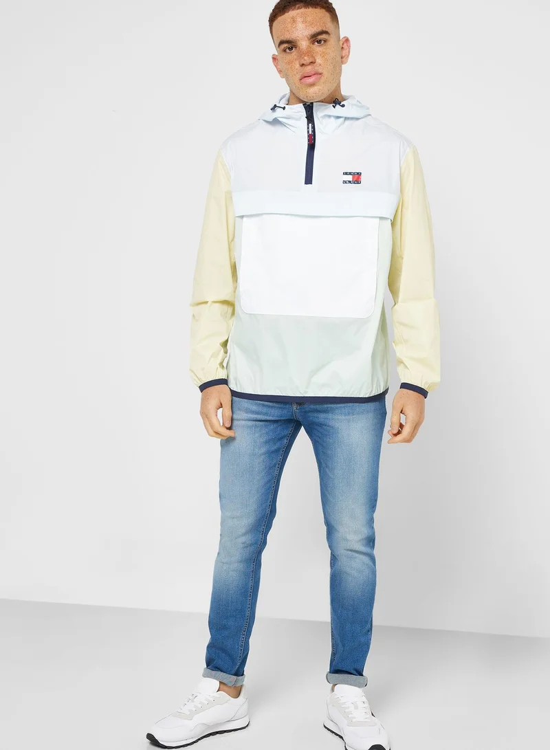 TOMMY JEANS Logo Color Block Jacket